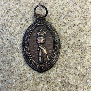 1918 Boy Scout war saving service medal